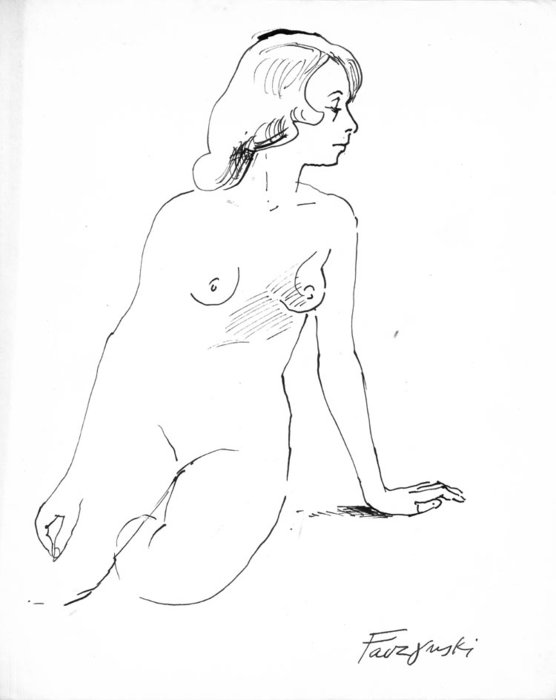 WikiOO.org - Encyclopedia of Fine Arts - Maleri, Artwork Jerzy Faczynski - Nude