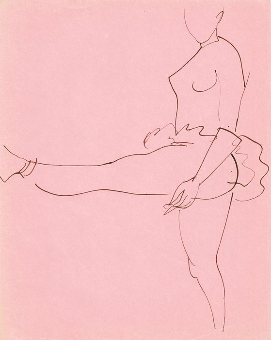 Wikioo.org - The Encyclopedia of Fine Arts - Painting, Artwork by Jerzy Faczynski - Pink Ballerina