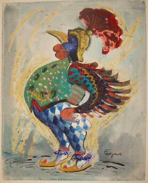 WikiOO.org - Енциклопедия за изящни изкуства - Живопис, Произведения на изкуството Jerzy Faczynski - Rooster