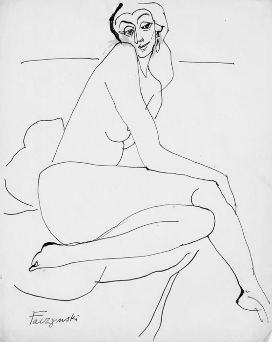 WikiOO.org - Encyclopedia of Fine Arts - Maleri, Artwork Jerzy Faczynski - Woman