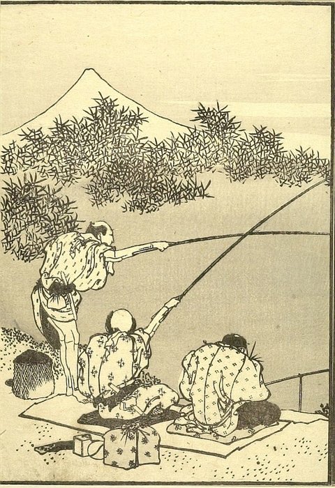 WikiOO.org - Encyclopedia of Fine Arts - Maalaus, taideteos Katsushika Hokusai - A Noble's Villa