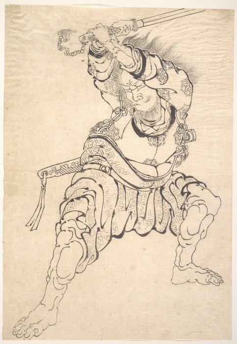 Wikioo.org - The Encyclopedia of Fine Arts - Painting, Artwork by Katsushika Hokusai - A Warrior