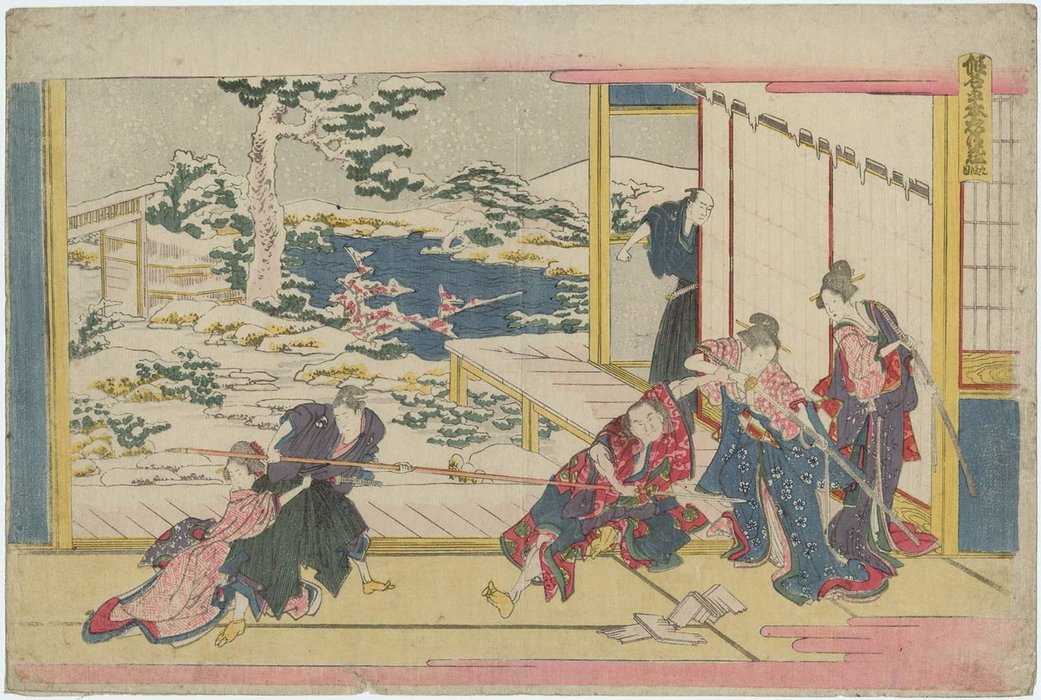 Wikioo.org - The Encyclopedia of Fine Arts - Painting, Artwork by Katsushika Hokusai - Act Ix (kudanme)
