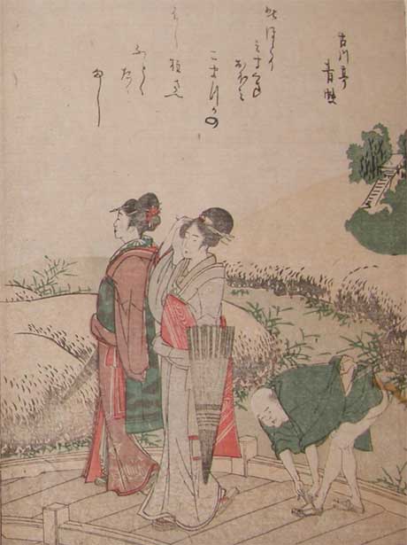 WikiOO.org - 百科事典 - 絵画、アートワーク Katsushika Hokusai - 後 雨