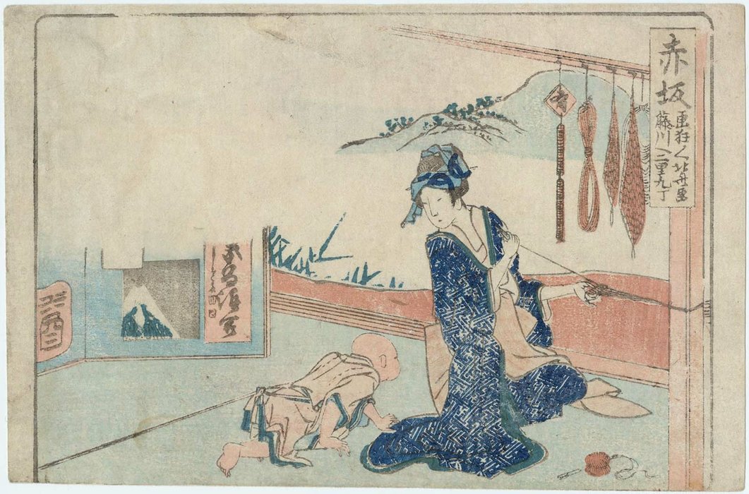 Wikioo.org - The Encyclopedia of Fine Arts - Painting, Artwork by Katsushika Hokusai - Akasaka