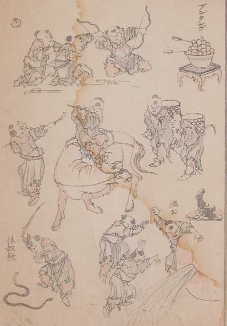 Wikioo.org – L'Enciclopedia delle Belle Arti - Pittura, Opere di Katsushika Hokusai - bambini