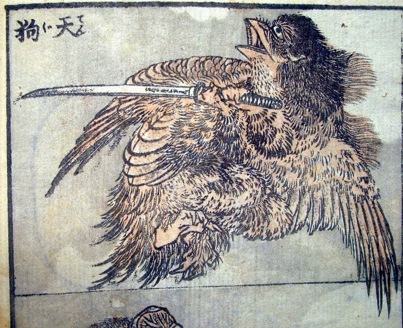 WikiOO.org - Enciklopedija dailės - Tapyba, meno kuriniai Katsushika Hokusai - Drawing Of A Tengu