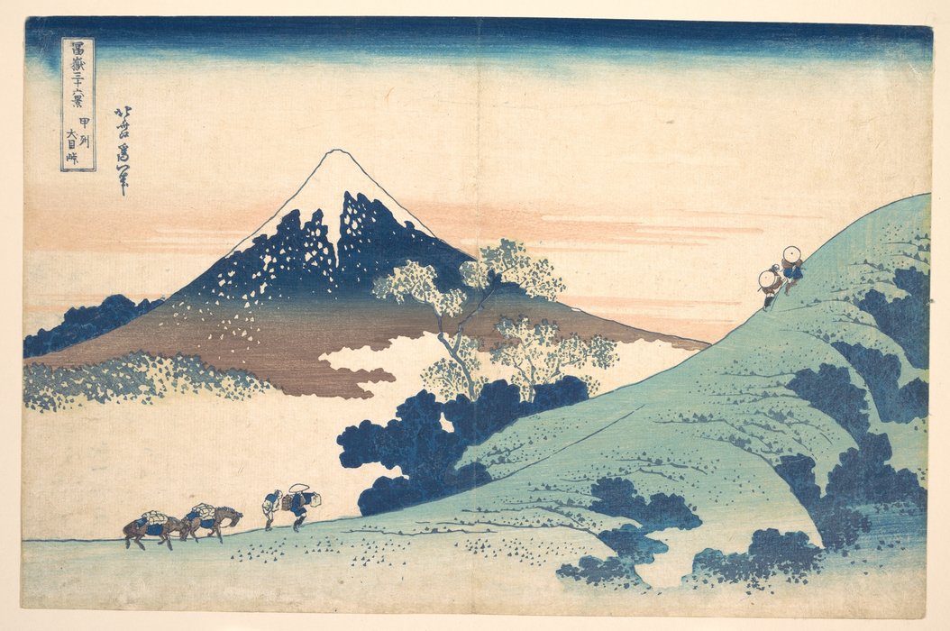 Wikioo.org - The Encyclopedia of Fine Arts - Painting, Artwork by Katsushika Hokusai - Fuji From Inume