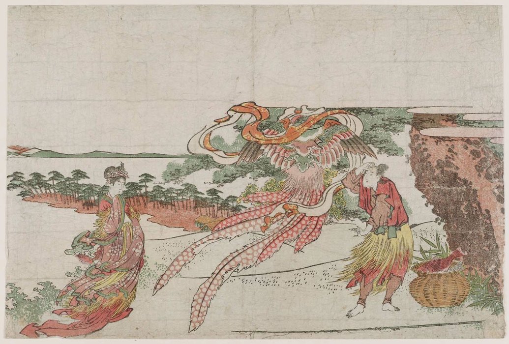 Wikioo.org - The Encyclopedia of Fine Arts - Painting, Artwork by Katsushika Hokusai - Hagoromo