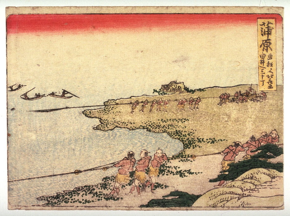 Wikioo.org - The Encyclopedia of Fine Arts - Painting, Artwork by Katsushika Hokusai - Kambara