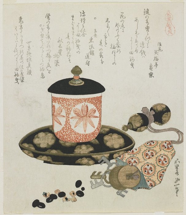 WikiOO.org – 美術百科全書 - 繪畫，作品 Katsushika Hokusai - `leading` -a-马 钱