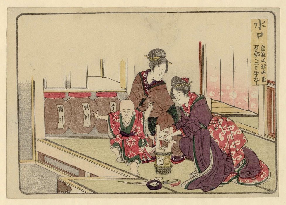 Wikioo.org - The Encyclopedia of Fine Arts - Painting, Artwork by Katsushika Hokusai - Minakuchi