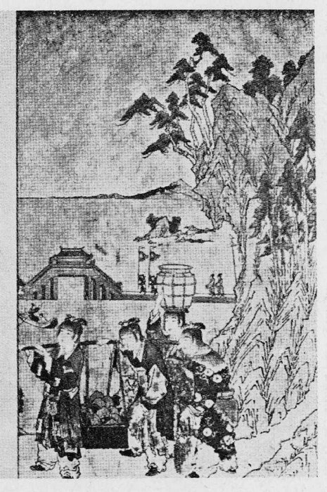 Wikioo.org - The Encyclopedia of Fine Arts - Painting, Artwork by Katsushika Hokusai - Right Xiwangmu