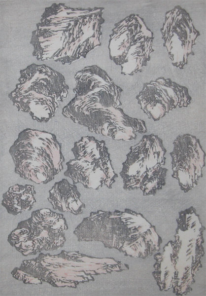 Wikioo.org - The Encyclopedia of Fine Arts - Painting, Artwork by Katsushika Hokusai - Rocks