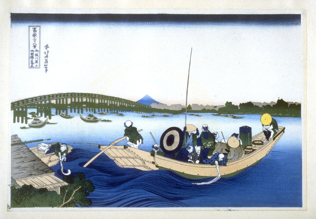 Wikioo.org - The Encyclopedia of Fine Arts - Painting, Artwork by Katsushika Hokusai - Ryougokubashi Yuyo