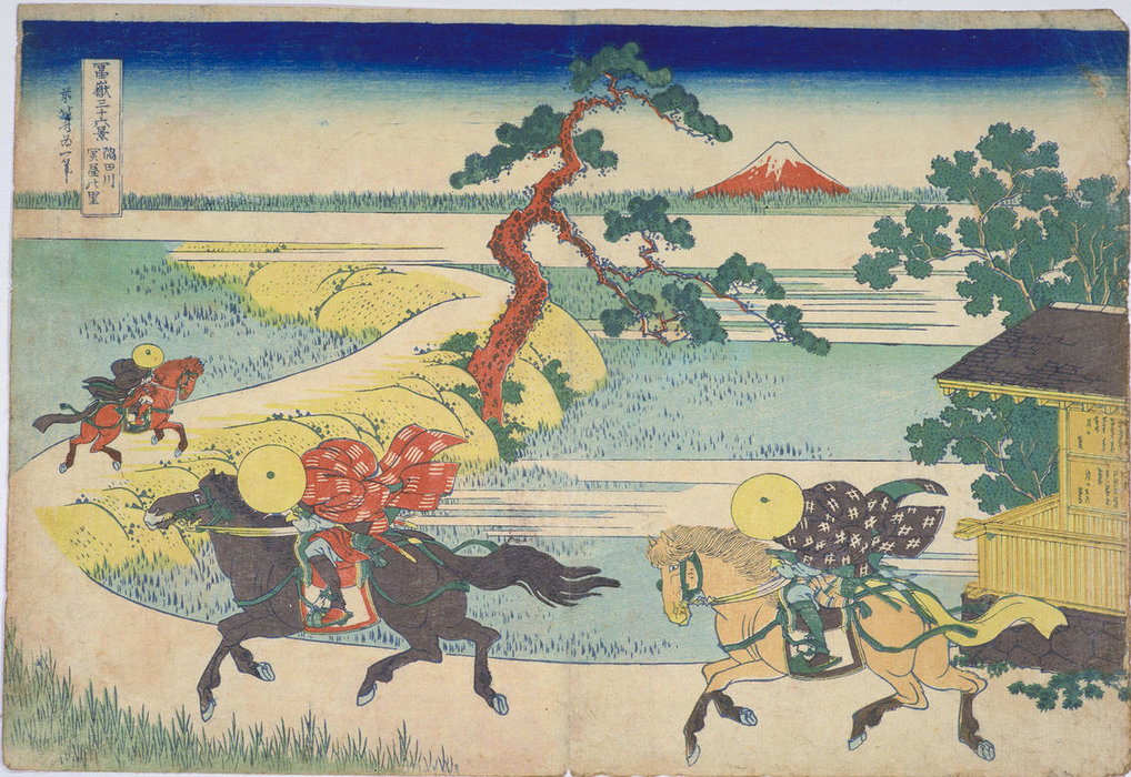 WikiOO.org - Encyclopedia of Fine Arts - Malba, Artwork Katsushika Hokusai - Sekiya By The Sumida River
