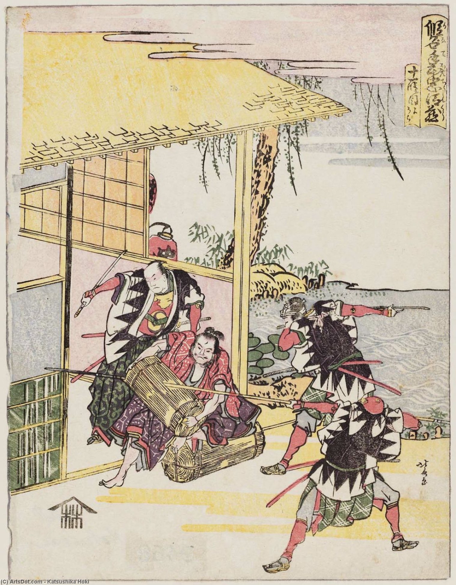 Wikioo.org - The Encyclopedia of Fine Arts - Painting, Artwork by Katsushika Hokusai - Storehouse Of Loyal Retainers