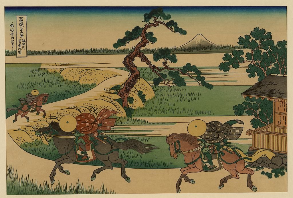 WikiOO.org – 美術百科全書 - 繪畫，作品 Katsushika Hokusai - 关谷隅田川之乡