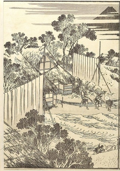 WikiOO.org – 美術百科全書 - 繪畫，作品 Katsushika Hokusai - 夏季富士在稻毛亮