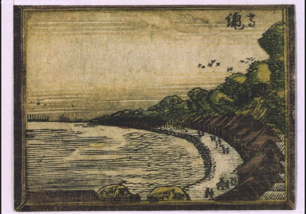 Wikioo.org - The Encyclopedia of Fine Arts - Painting, Artwork by Katsushika Hokusai - Takanawa