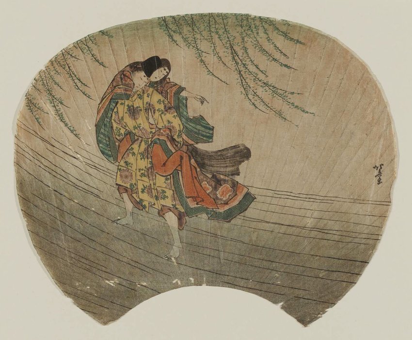 Wikioo.org - สารานุกรมวิจิตรศิลป์ - จิตรกรรม Katsushika Hokusai - The Akuta River Episode