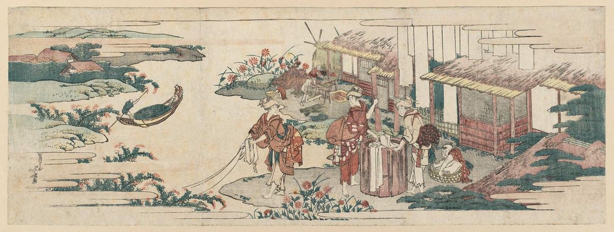 Wikioo.org – La Enciclopedia de las Bellas Artes - Pintura, Obras de arte de Katsushika Hokusai - La joya río Chofu