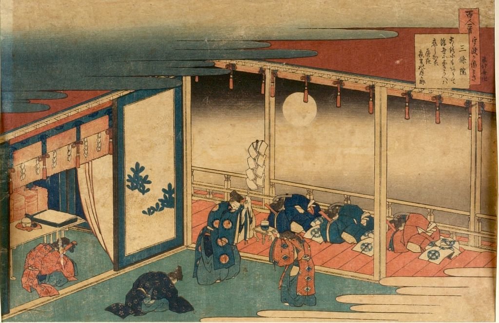 WikiOO.org - 百科事典 - 絵画、アートワーク Katsushika Hokusai - ナースで説明百詩