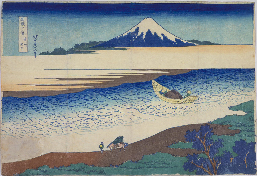 WikiOO.org - Encyclopedia of Fine Arts - Malba, Artwork Katsushika Hokusai - The Tamagawa River In Musashi Province