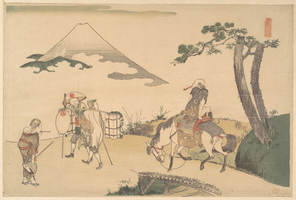 WikiOO.org - אנציקלופדיה לאמנויות יפות - ציור, יצירות אמנות Katsushika Hokusai - The Top Of Mount Fuji