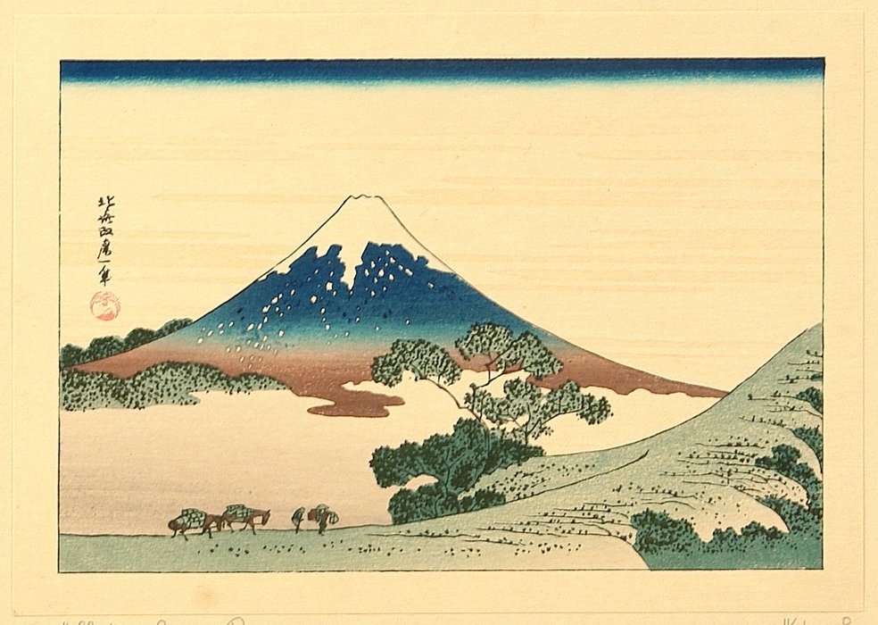Wikioo.org - The Encyclopedia of Fine Arts - Painting, Artwork by Katsushika Hokusai - Thirty-six Views Of Mt. Fuji - Koshu