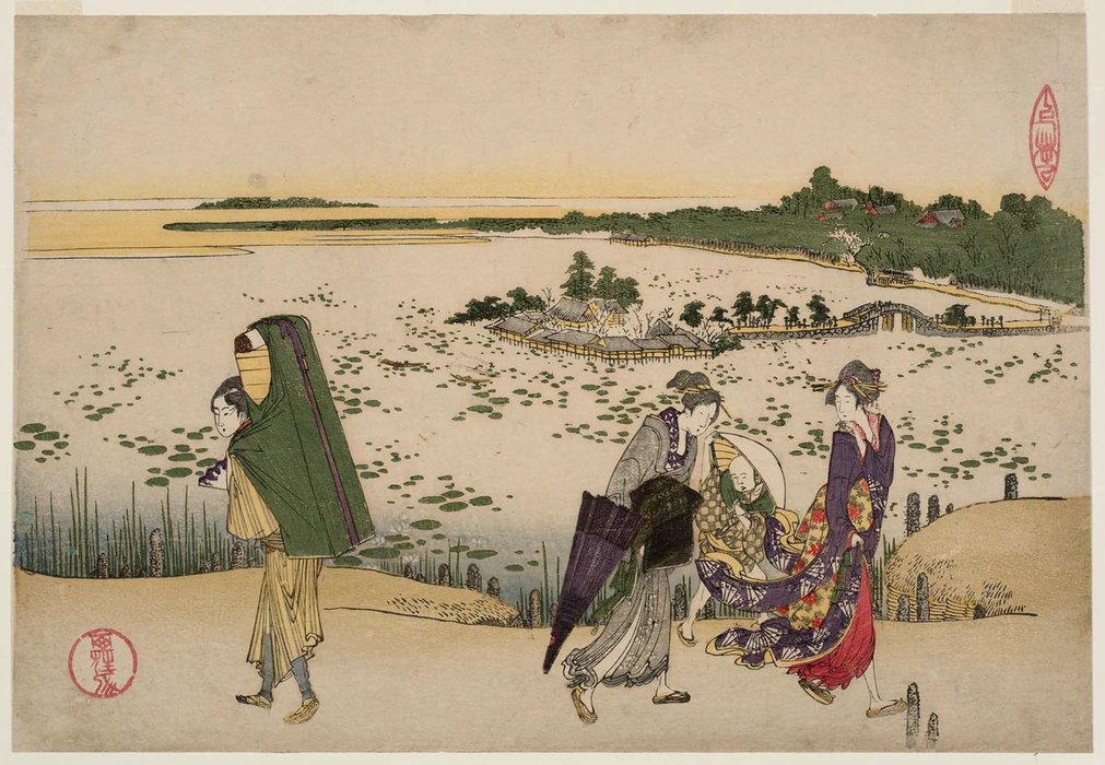 Wikioo.org - The Encyclopedia of Fine Arts - Painting, Artwork by Katsushika Hokusai - Ueno