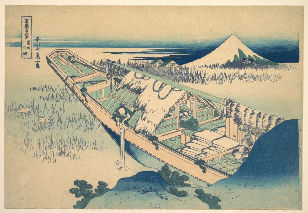WikiOO.org – 美術百科全書 - 繪畫，作品 Katsushika Hokusai - Ushibori在日立市