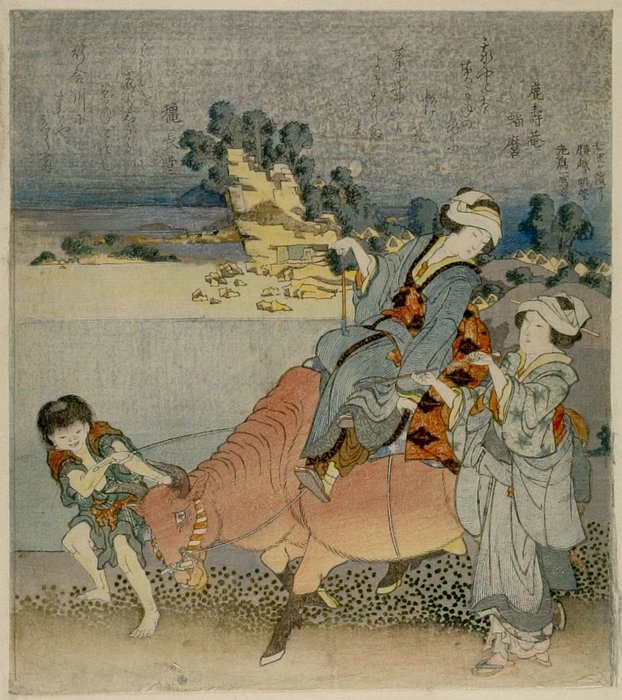 Wikioo.org - The Encyclopedia of Fine Arts - Painting, Artwork by Katsushika Hokusai - View Of Koshigoe From Shichirigahama
