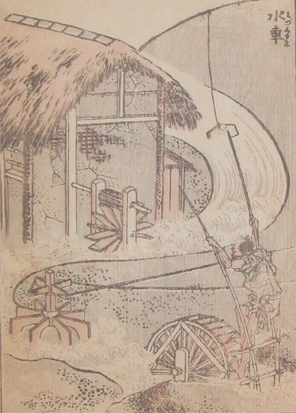 Wikioo.org - The Encyclopedia of Fine Arts - Painting, Artwork by Katsushika Hokusai - Water Mill