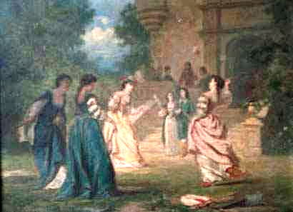 Wikioo.org - The Encyclopedia of Fine Arts - Painting, Artwork by Ladislaus Bakalowicz - Badminton Game