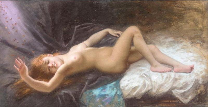 WikiOO.org - Encyclopedia of Fine Arts - Maleri, Artwork Ladislaus Bakalowicz - Reclining Nude