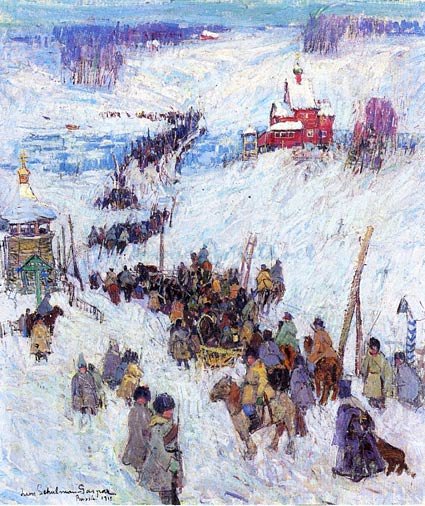 Wikioo.org - The Encyclopedia of Fine Arts - Painting, Artwork by Leon Shulman Gaspard - In Siberia