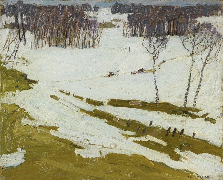 WikiOO.org - Encyclopedia of Fine Arts - Lukisan, Artwork Leon Shulman Gaspard - Winter Landscape