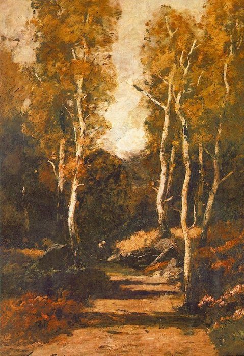 WikiOO.org - Encyclopedia of Fine Arts - Schilderen, Artwork Laszlo Paal - Forest Path