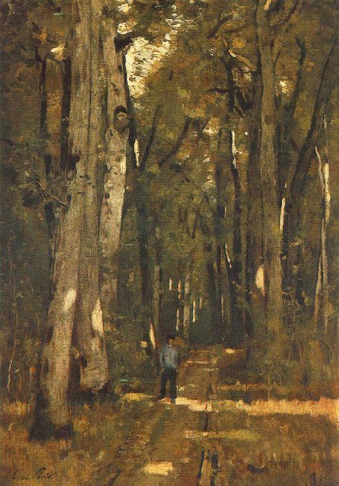 Wikioo.org - The Encyclopedia of Fine Arts - Painting, Artwork by Laszlo Paal - In The Forest Of Fontainebleau
