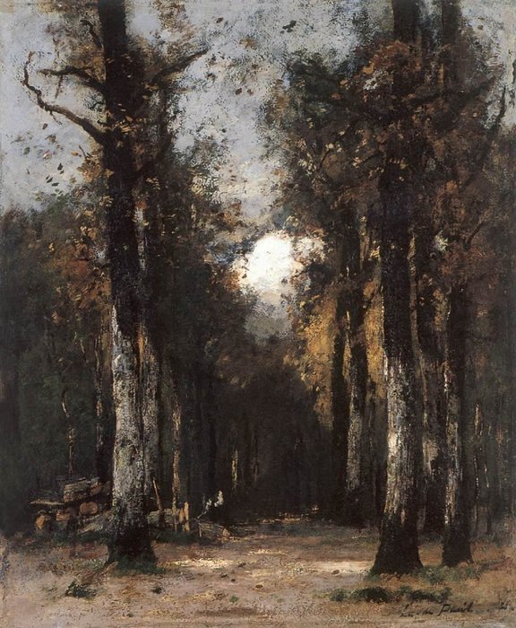 WikiOO.org - 백과 사전 - 회화, 삽화 Laszlo Paal - The Depth Of The Forest Iii