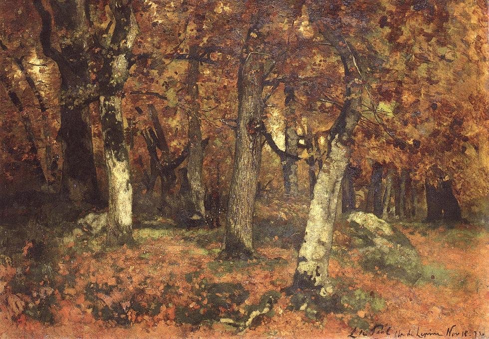 Wikioo.org – La Enciclopedia de las Bellas Artes - Pintura, Obras de arte de Laszlo Paal - el profundidad de el bosque