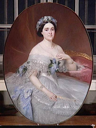 Wikioo.org – L'Encyclopédie des Beaux Arts - Peinture, Oeuvre de Eugene Pierre Francois Giraud - Portrait De La Princesse Mathilde Napoléon