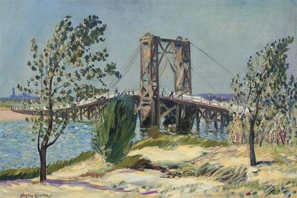 Wikioo.org – L'Encyclopédie des Beaux Arts - Peinture, Oeuvre de Richard Hayley Lever - pont à Howard Plage