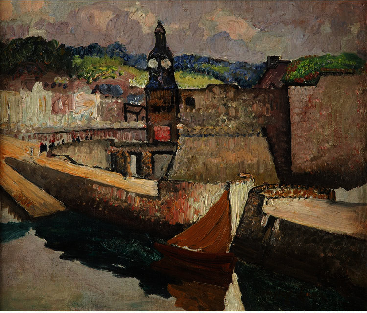 WikiOO.org - Encyclopedia of Fine Arts - Maľba, Artwork Richard Hayley Lever - High Tide At Dieppe