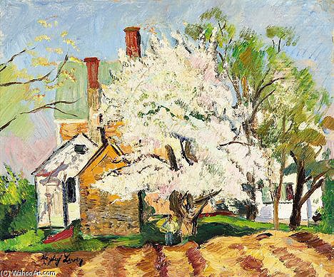 Wikioo.org - The Encyclopedia of Fine Arts - Painting, Artwork by Richard Hayley Lever - Springtime At Bosworth House