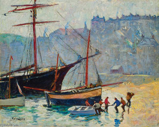 Wikioo.org – L'Enciclopedia delle Belle Arti - Pittura, Opere di Richard Hayley Lever - St. Ives in Cornovaglia, Inghilterra