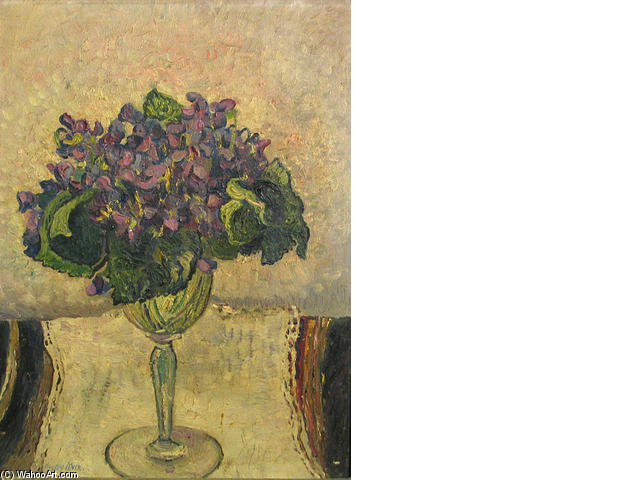Wikioo.org - The Encyclopedia of Fine Arts - Painting, Artwork by Richard Hayley Lever - Violets