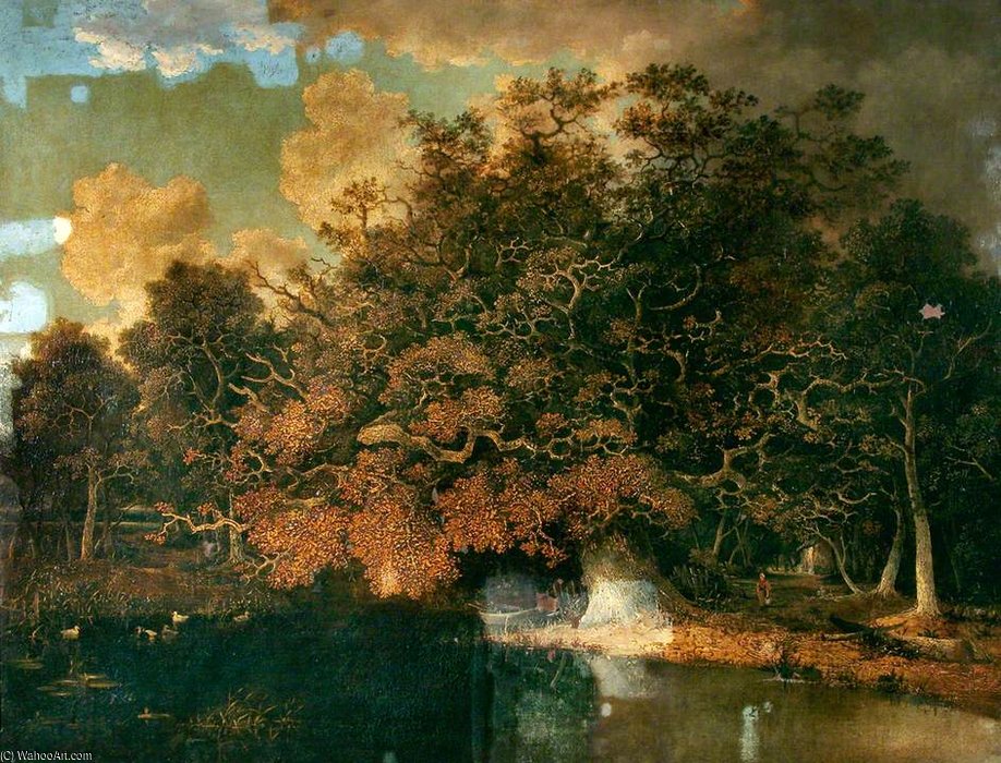Wikioo.org - The Encyclopedia of Fine Arts - Painting, Artwork by John Paul - Trees And A Pool