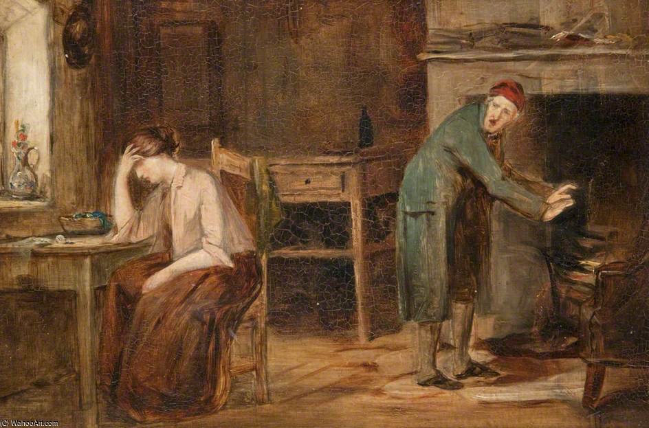 Wikioo.org - The Encyclopedia of Fine Arts - Painting, Artwork by Joseph Henderson - What Can A Young Lassie Dae Wi An Old Man